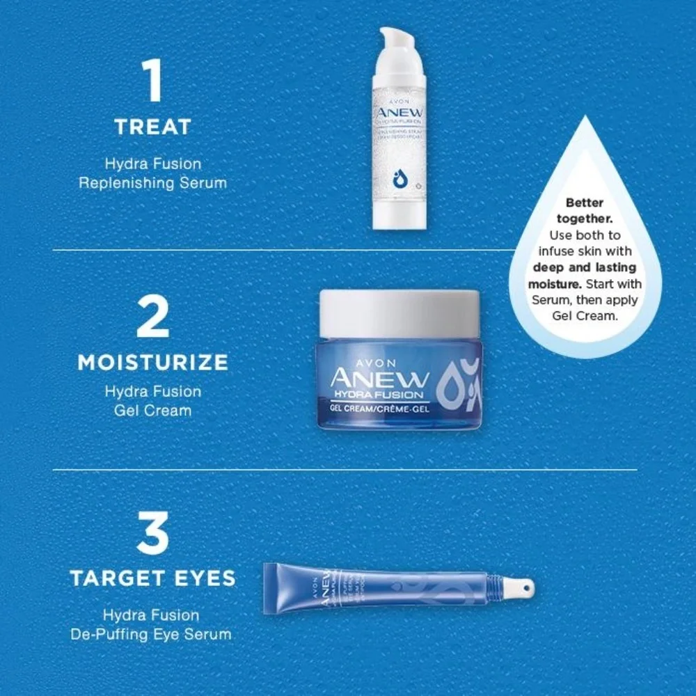 *AVON* Anew Hydro Fusion Vegan Gel Cream NWT